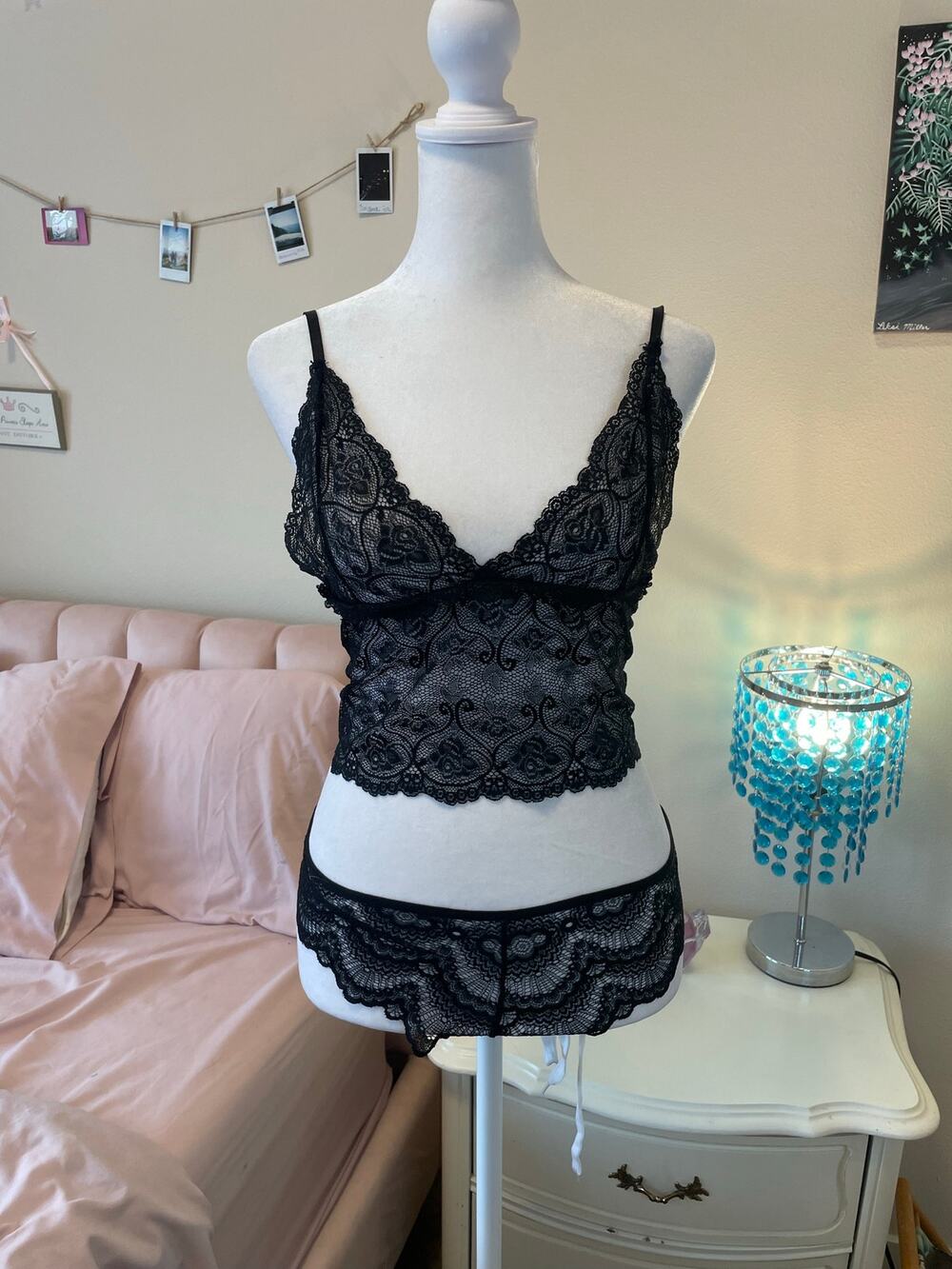 black lingerie set
